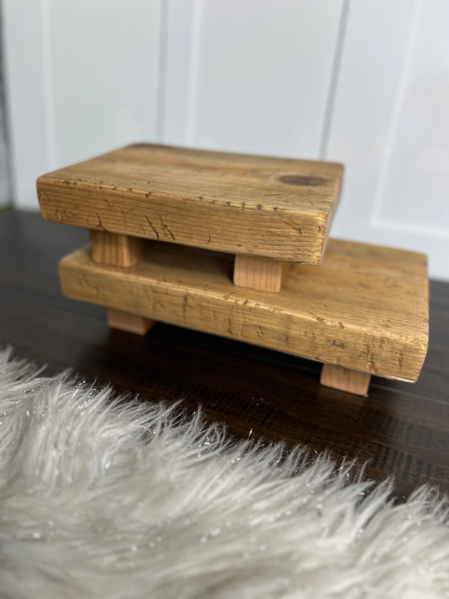 Rustic Wooden Pedestal