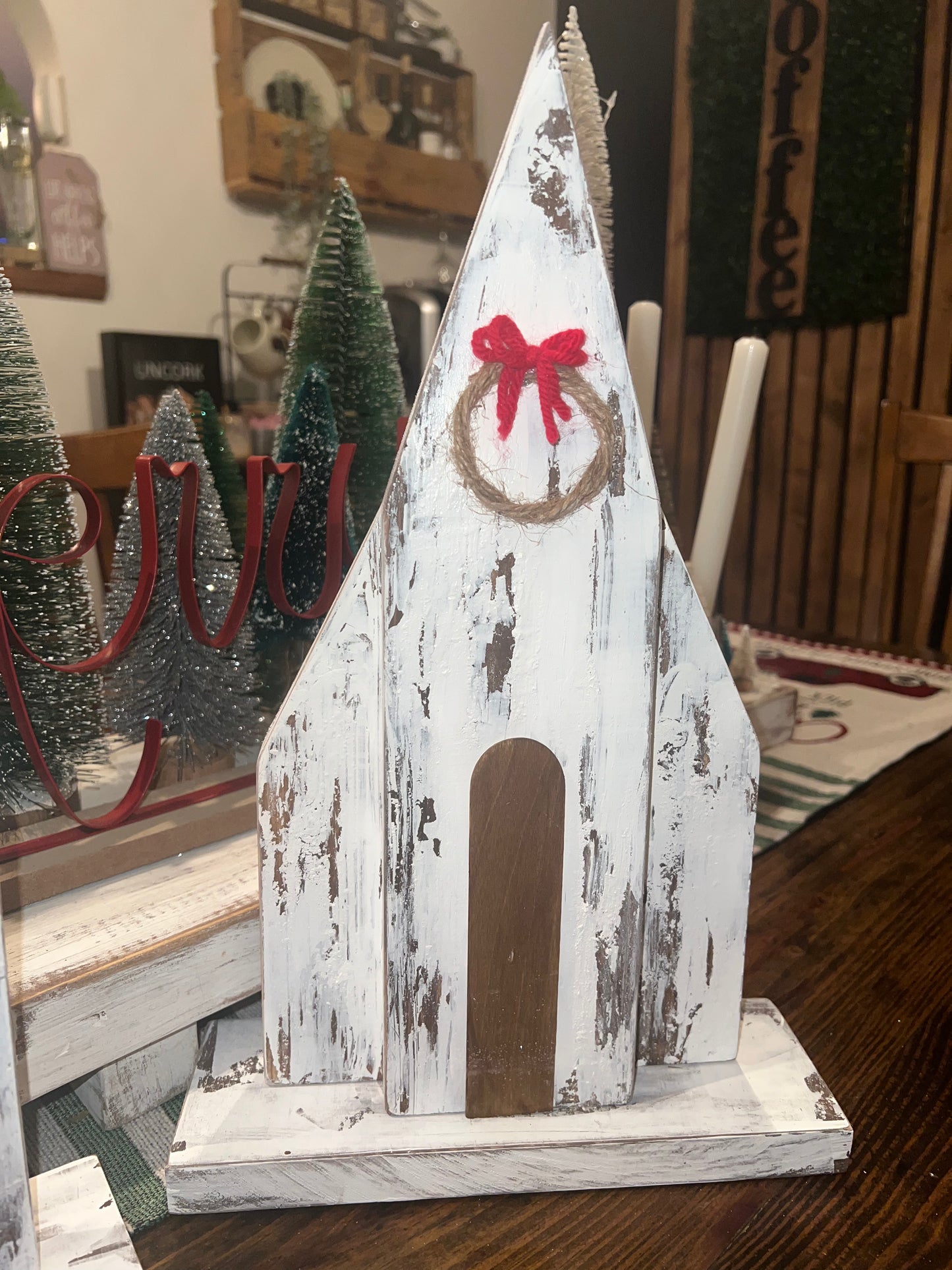 Christmas Wooden Rustic Churches