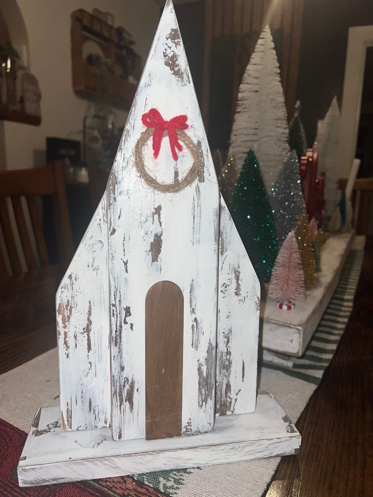Christmas Wooden Rustic Churches