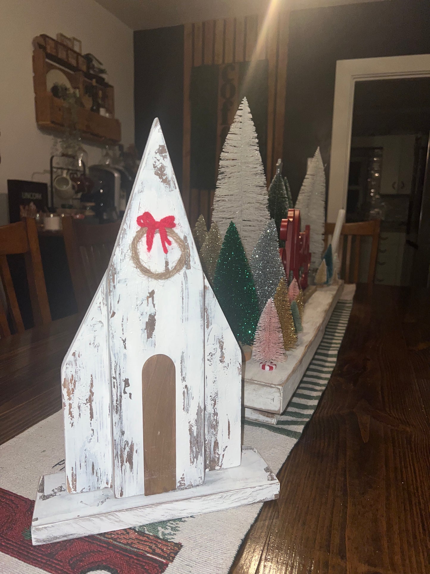 Christmas Wooden Rustic Churches