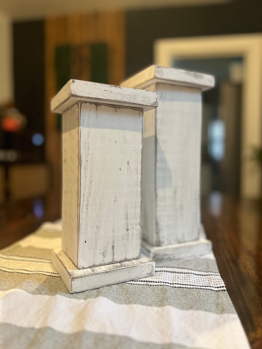 Rustic Candles Holder Set x2