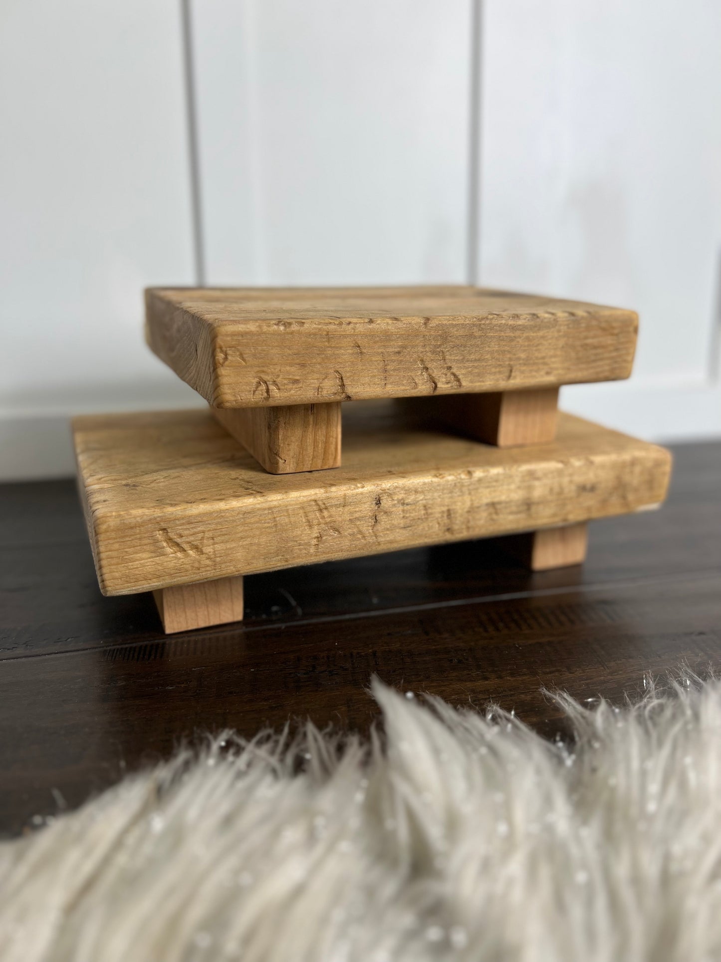Rustic Wooden Pedestal