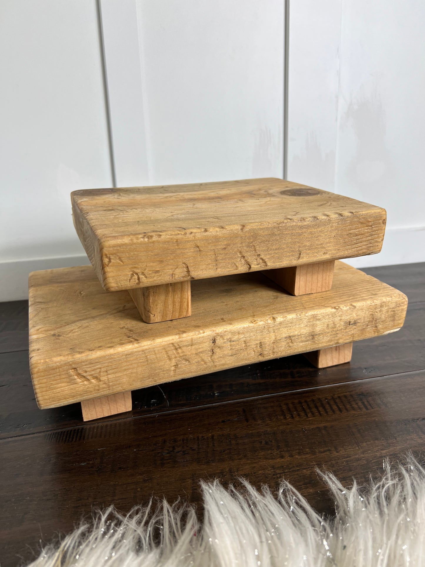 Rustic Wooden Pedestal