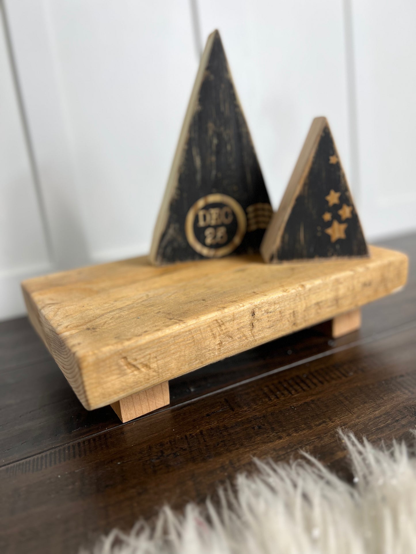 Rustic Wooden Pedestal