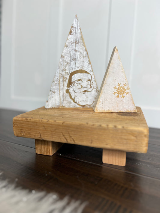 Rustic Wooden Pedestal