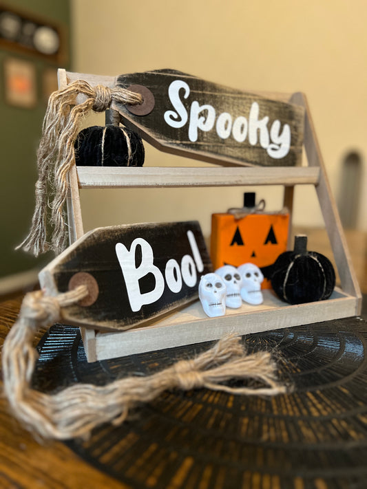 Rustic Halloween Tag
