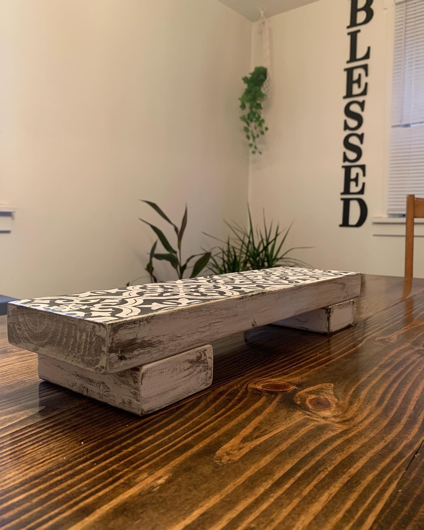 Farmhouse Centerpiece With Tile Pattern