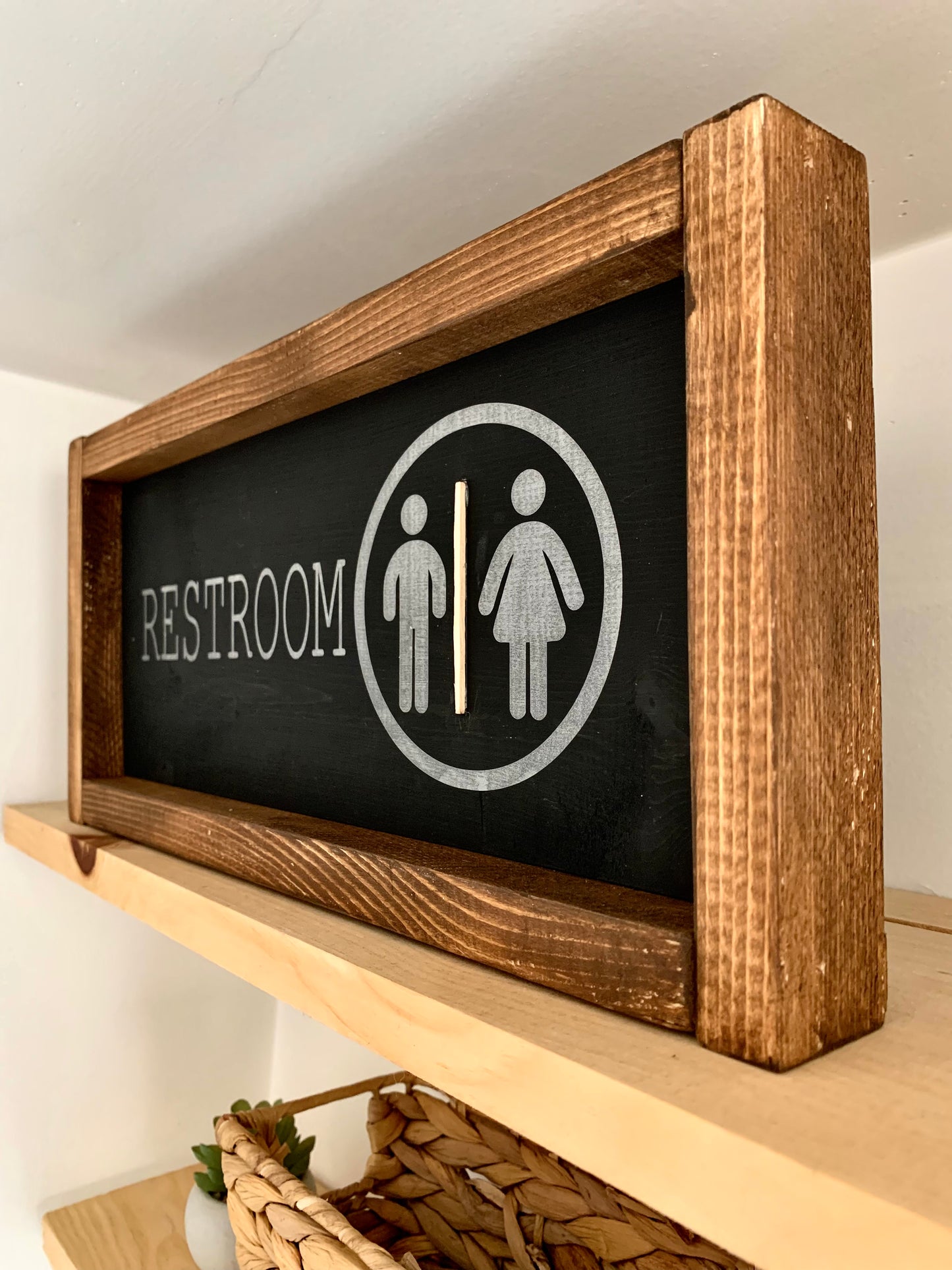 Farmhouse Restroom Sign Decor