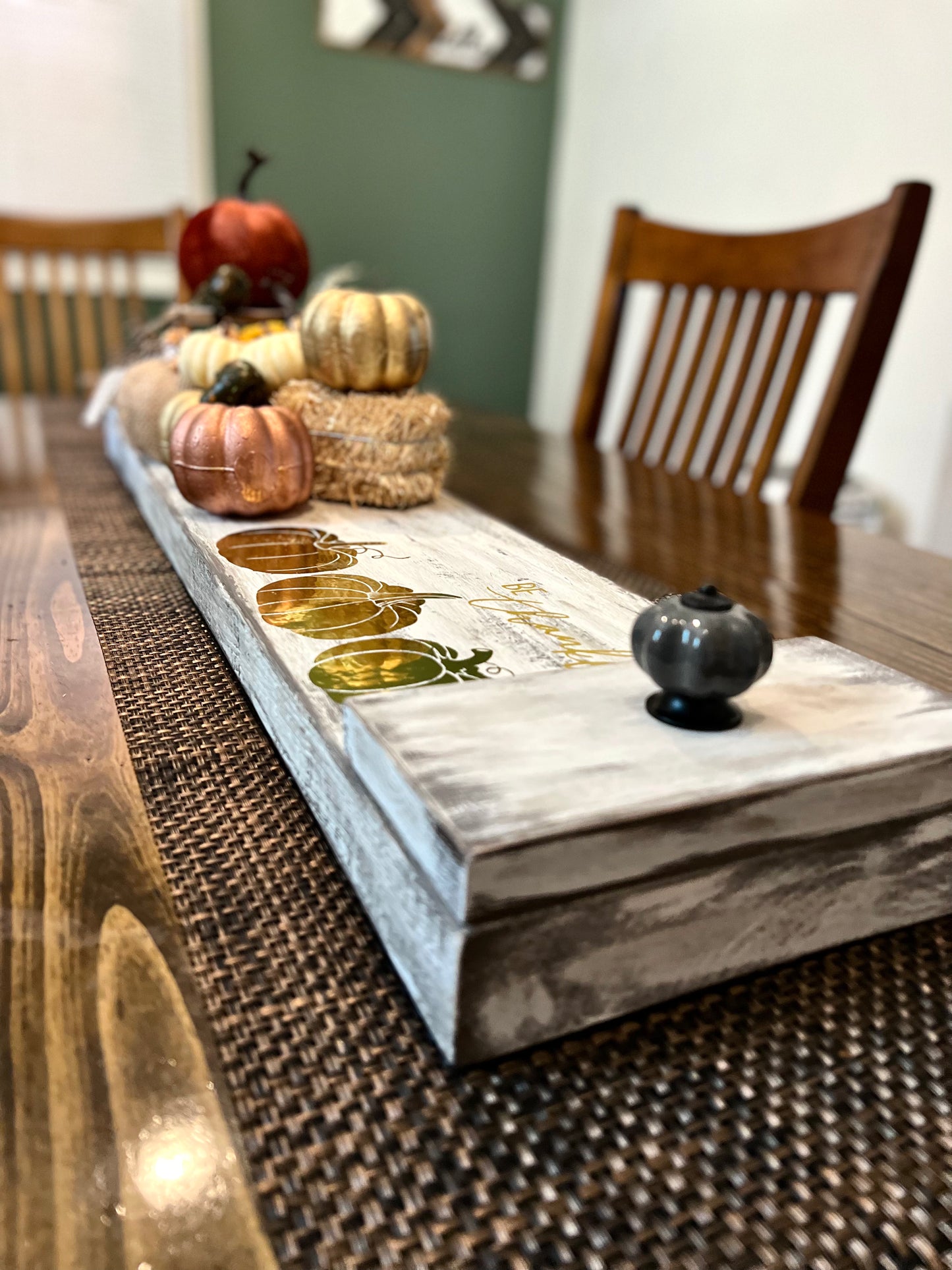 Fall Centerpiece Tray Decor