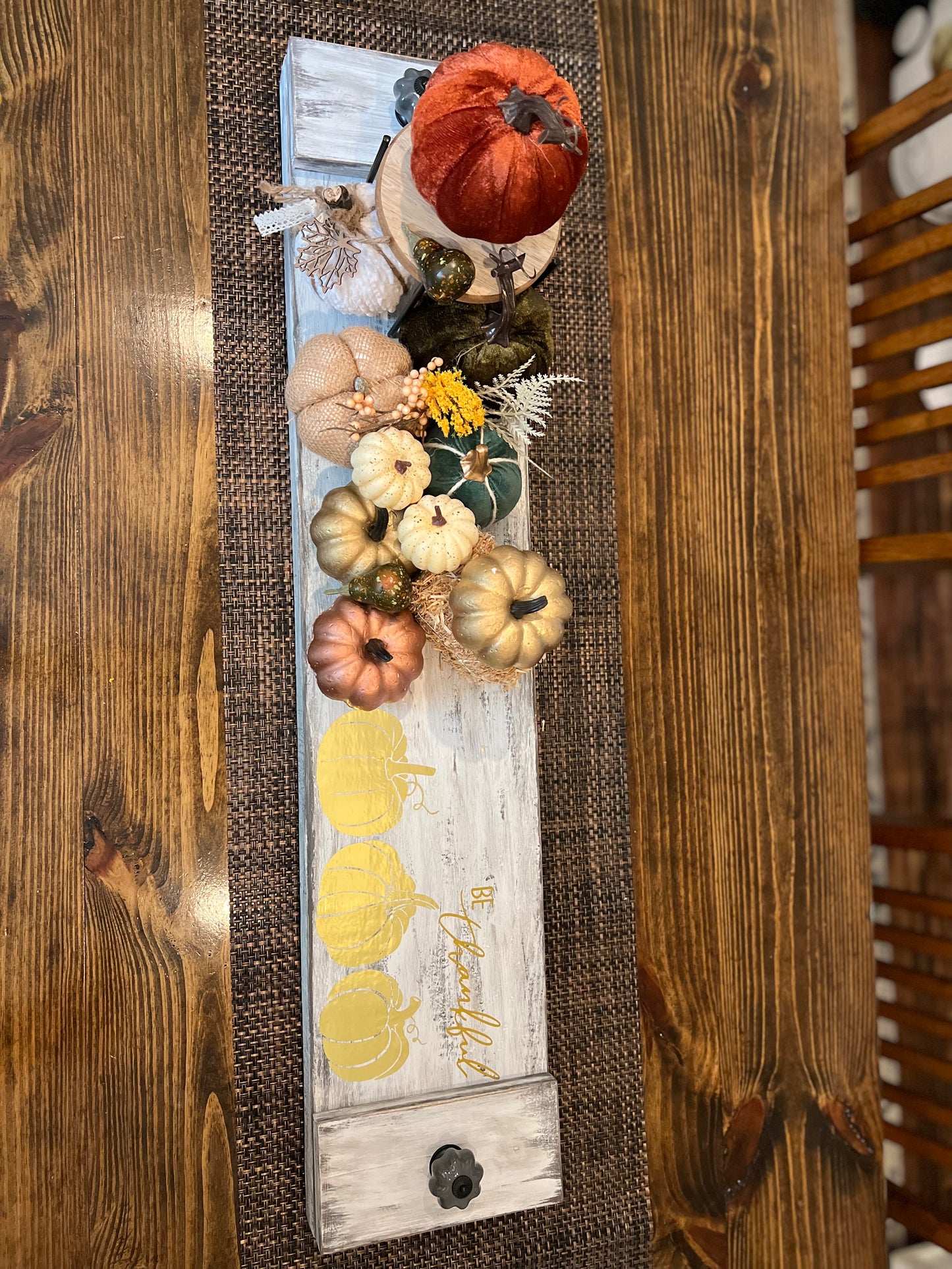 Fall Centerpiece Tray Decor