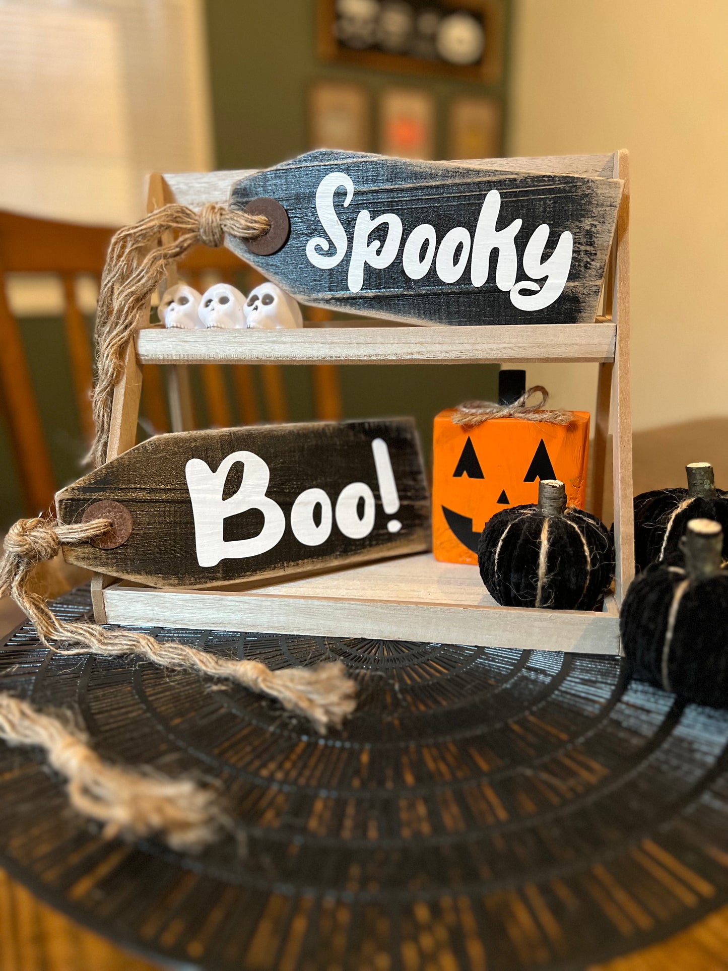 Rustic Halloween Tag
