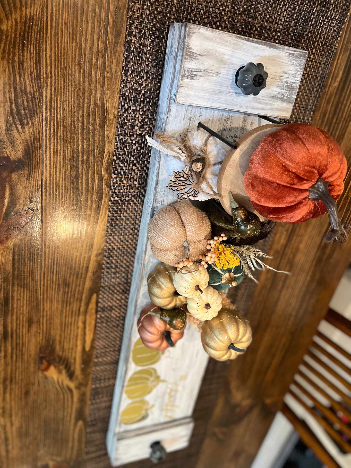 Fall Centerpiece Tray Decor